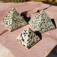 Dalmatian Jasper Pyramid Grade: Top