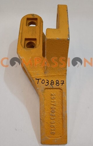 Bucket Tooth - Mild Steel Yellow Finish | Durable and Reliable Excavation Tool