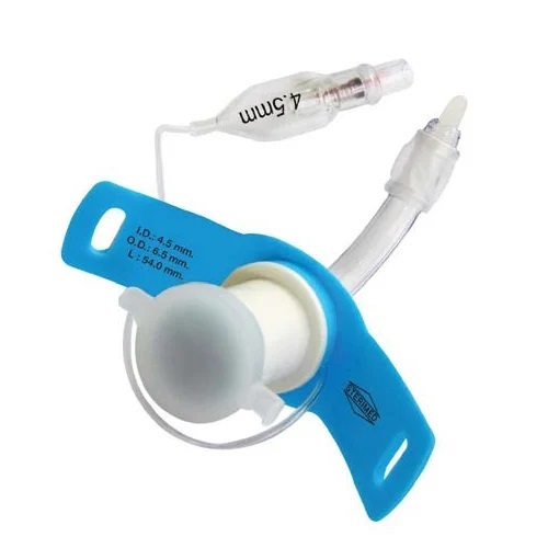 Trachestony tube cuffed and uncuffed