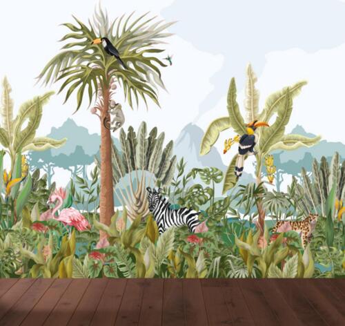 TROPICAL DESIGN CUSTOMISED WALLPAPER