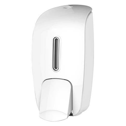 Chrome Line Liquid Soap Dispenser - Color: White