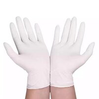 Natural Color Latex Rubber Hand Gloves