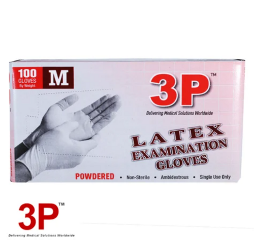 Lightly Powdered Latex Examination Gloves