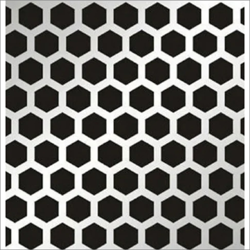 Hexagonal Hole SS Perforated Sheet