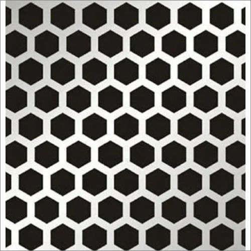 Hexagonal Hole SS Perforated Sheet