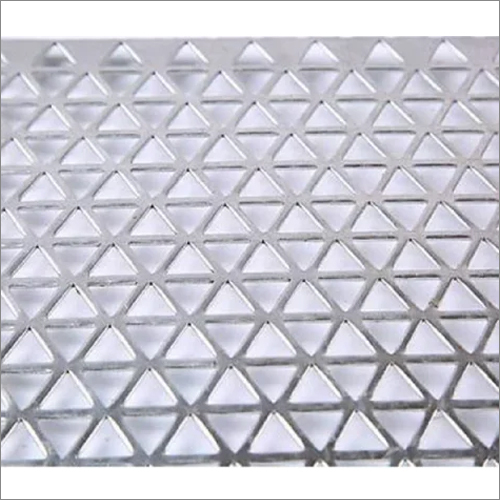 Triangle Hole SS Perforated Sheet