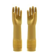 Rubber Flock Lining Household Hand Gloves