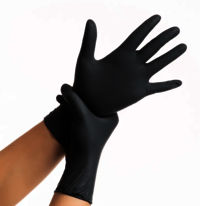 Black Nitrile Powder Free Gloves