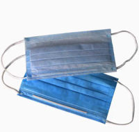 Blue 3 Ply Non Woven Surgical Face Mask