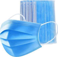 Blue 3 Ply Non Woven Surgical Face Mask