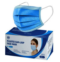 Blue 3 Ply Non Woven Surgical Face Mask