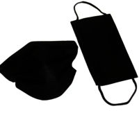 3ply Black Face Mask/NON WOVEN FACE MASK