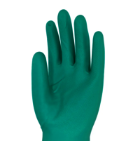 Green Nitrile Chemical Resistant Hand Gloves