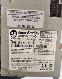 ALLEN BRADLEY ANALOG I-O MODULE 1769-IF4OXF2 PLC