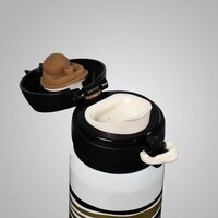 ZEBRA PATTERN WATER BOTTLE HIGH QUALITY VACUUM BOTTLE DETACHABLE FOR DRIVING FOR READING FOR DAILY LIFE FOR CYCLING FOR GYM (6797)
