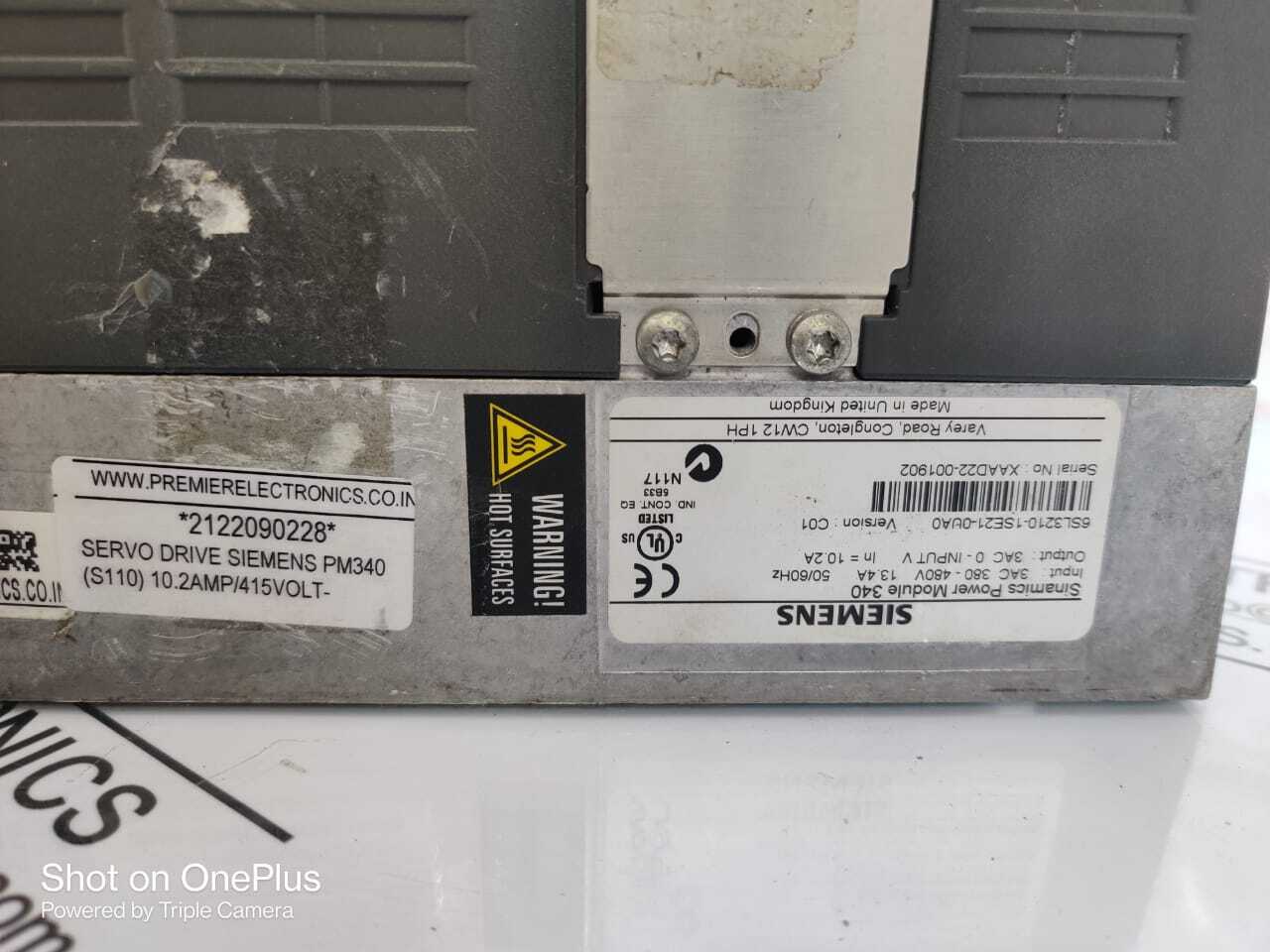 SIEMENS SINAMICS PM340 (S110)  AC DRIVE