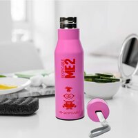 STAINLESS STEEL HOT and COLD WATER BOTTLE 100% LEAK PROOF BOTTLE OFFICE BOTTLE GYM BOTTLE HOME KITCHEN HIKING TREKING BOTTLE TRAVEL BOTTLEFRIDGE BOTTLE ( 450ML ) (7146)