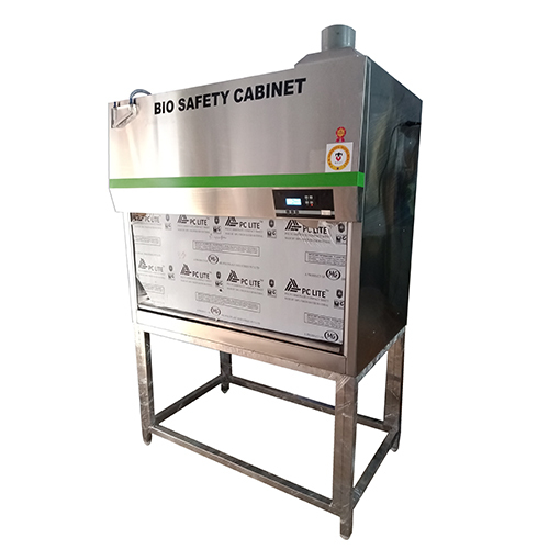 MKSI 164 Bio-Safety Cabinet - Stainless Steel, 600 x 600 x 600 mm | HEPA Filter, Durable Design, AC 230V Operation