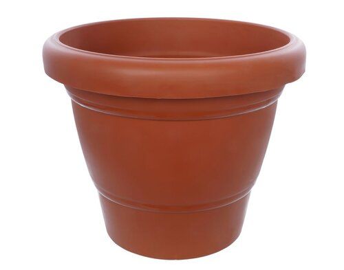 Brown Garden Heavy Plastic Planter Pot/Gamla 8 Inch (Brown Pack Of 1Medium ) (0838)