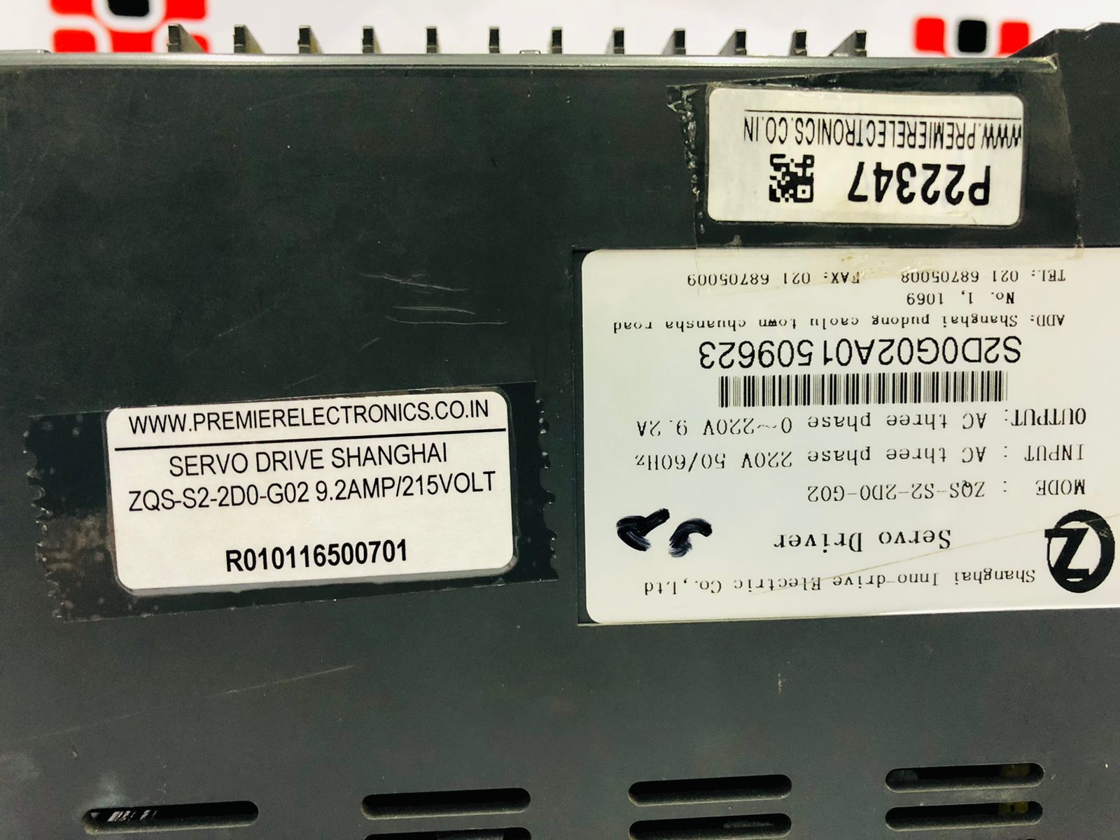 SHANGHAI SERVO DRIVE ZQS-S2-2D0-G02