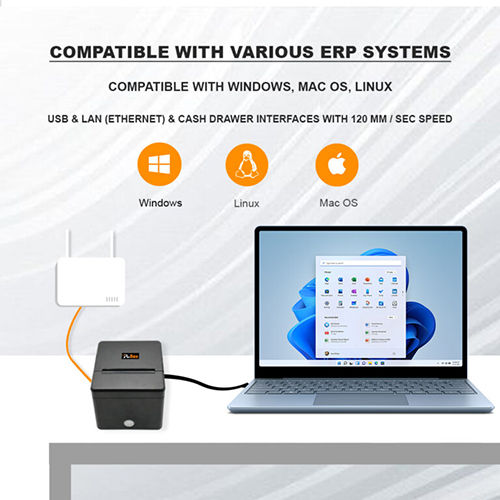 POS Desktop Thermal Printer With Auto Cutter