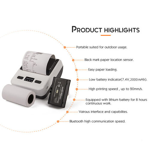 3 Inches Mobile Thermal POS Receipt Printer