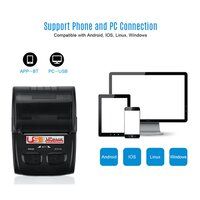 2 Inches Direct Thermal Printer With 1500mah Battery