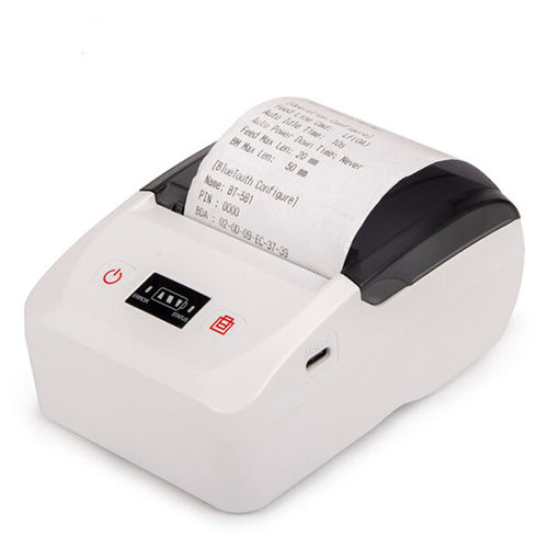 Portable Receipt Printer With 1500mAh Rechargeable Battery