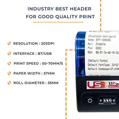 58mm Wireless Portable Thermal Receipt Printer