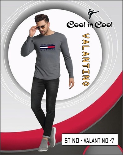 Mens Plain Full Sleeves T-Shirt - Lightweight Polyester, O-Neck, Long Sleeve, Available in Sizes S, M, L | Quick-Drying, Moisture-Wicking Comfort