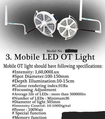 Operation Light Single Dome LED Model : LED-36