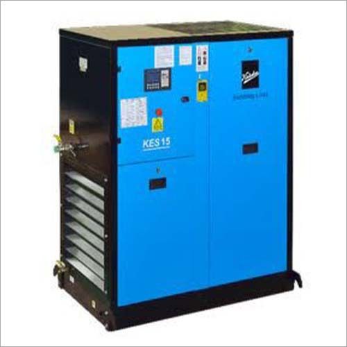 Blue Electric Screw Compressor