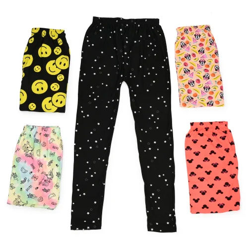 Multicolor Kids Printed Legging