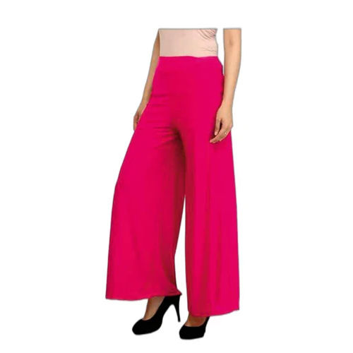 Plain solid Wide Leg Pant or Flared Trouser, Waist Size: Free size at Rs  195/piece in Noida