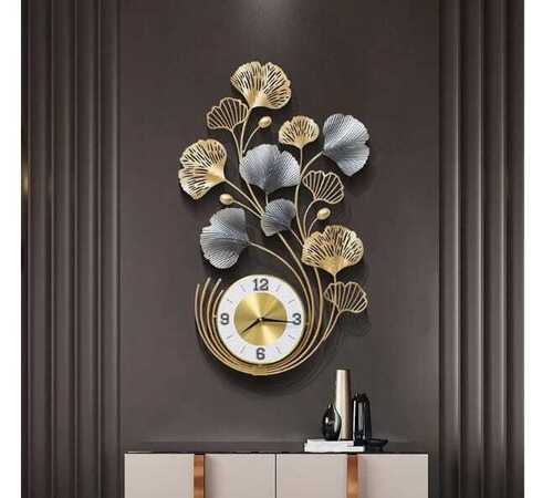 Golden Antique Metal Wall Clock