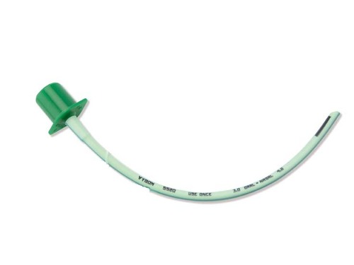 Plain endotracheal tube (transparent)