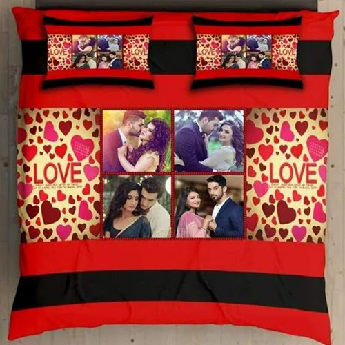 Couple Photo Bed Sheet