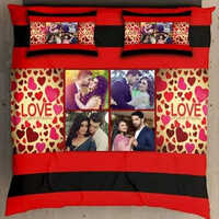 Couple Photo Bed Sheet