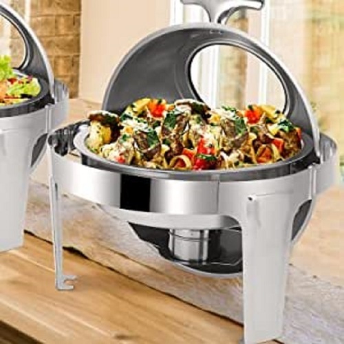 Roll top chafing dish