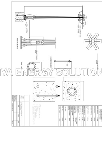 12 METER HIGH MAST POLE SET