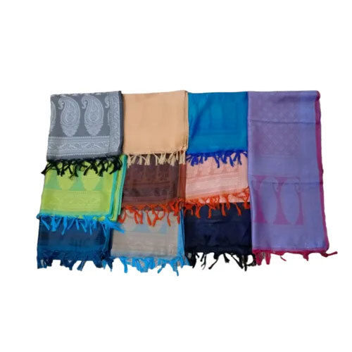 Silky Jacquard  Shawls - Color: As Per Pic