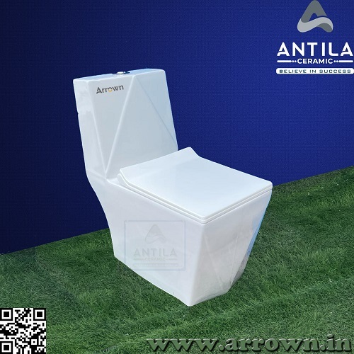 One Piece Water Closet - Color: White