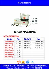 Khoya Mava Machine