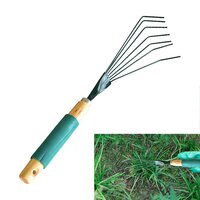 STAINLESS STEEL TOOTH GARDEN LEAF RAKE (1741)