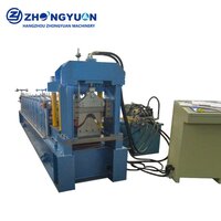 Glazed Metal Roof Ridge Capping Tile Roll Forming Machine Production Line