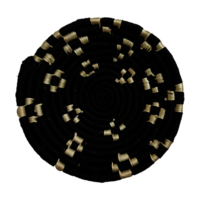 Sabai Grass Woven Wall Plate - 100% Sabai Grass, Set Of 3 (8"/10"/12" Inch), Colorful Threads | Durable, Eco-friendly, Handwoven, Modern Art Style