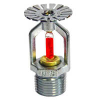 Pendent Fire Sprinkler - Stainless Steel, Silver Color, Temperature Range: 141â°c | Automatic Activation For Commercial, Industrial & Domestic Fire Safety