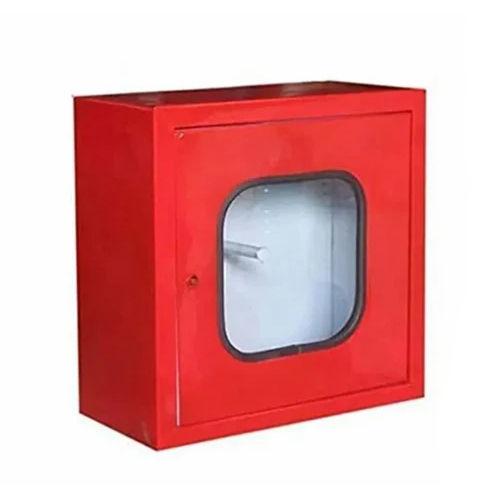 Red Single Door Fire Hose Box