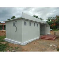 Gray Prefabricated Toilet Building