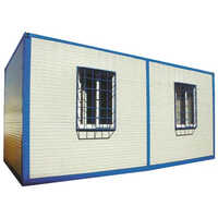 Sandwich Panel Cabin - Color: White And Blue
